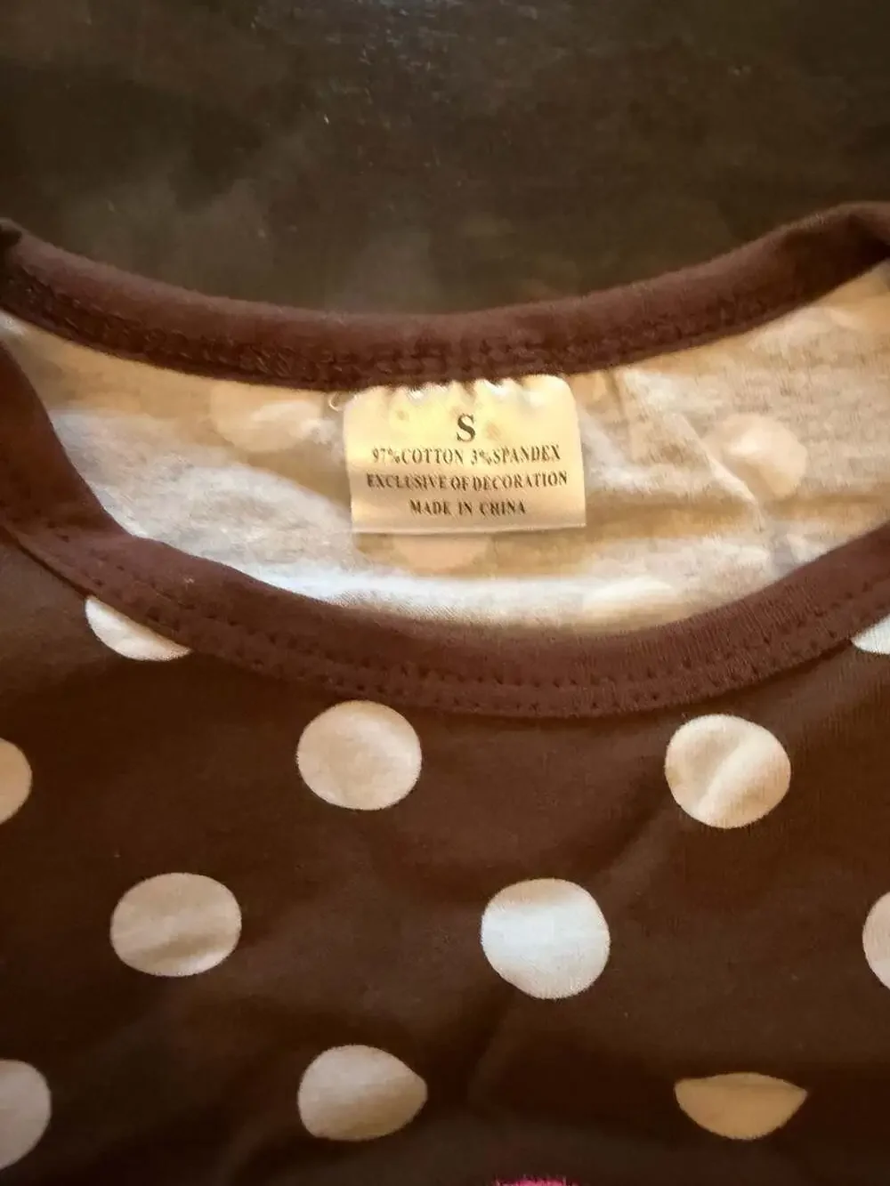 Brown Polka Dot Turkey Dress with Ruffles size S (2/3T)